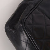 Chanel 1986 Vintage Navy Lambskin Chain Tote