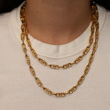 Celine Macadam Paperclip Chain Necklace