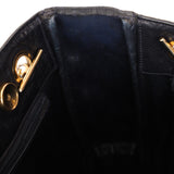 Chanel 1986 Vintage Navy Lambskin Chain Tote