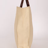 Chanel 1997 Vanilla Caviar Acrylic Wood Tote