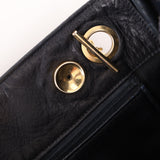 Chanel 1986 Vintage Navy Lambskin Chain Tote