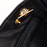Chanel 1986 Vintage Navy Lambskin Chain Tote