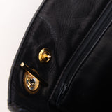 Chanel 1986 Vintage Navy Lambskin Chain Tote