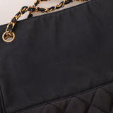 Chanel 1986 Vintage Navy Lambskin Chain Tote
