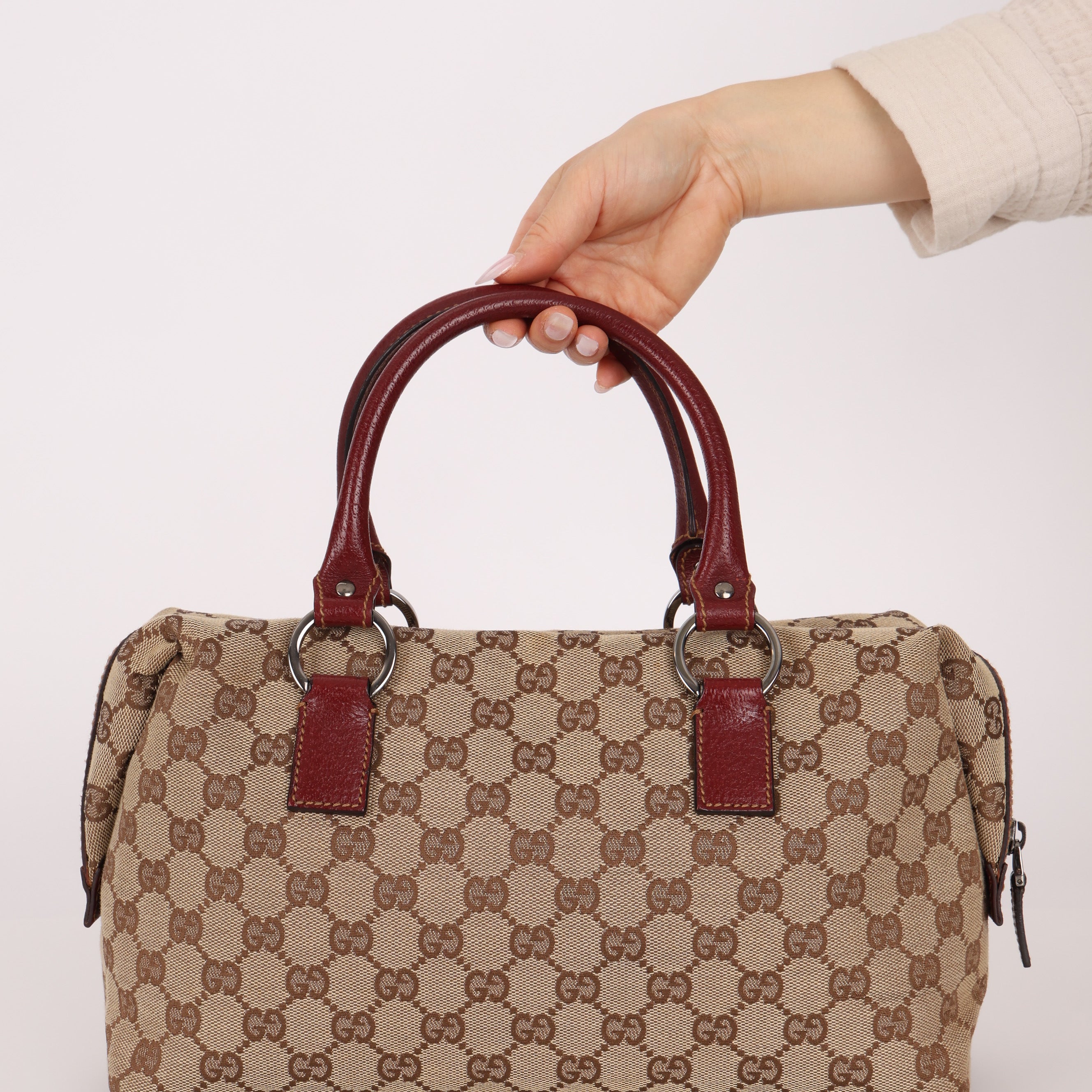 Gucci GG Canvas Bowler Bag