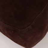 Fendi Suede Chocolate Brown Hobo GHW