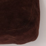Fendi Suede Chocolate Brown Hobo GHW