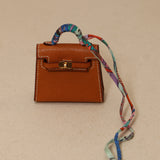 Ultra-Rare Hermès 2020 Toffee Peau Porc Micro Twilly Kelly GHW