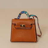 Ultra-Rare Hermès 2020 Toffee Peau Porc Micro Twilly Kelly GHW