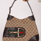Gucci GG Canvas Hasler Hobo