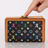 Limited Edition Louis Vuitton x Takashi Murakami Noir Short Wallet