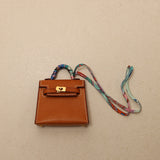 Ultra-Rare Hermès 2020 Toffee Peau Porc Micro Twilly Kelly GHW