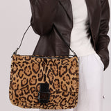 Fendi Ponyhair Jaguar Zip Mamma Baguette