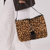 Fendi Ponyhair Jaguar Zip Mamma Baguette