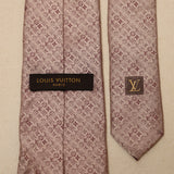 Louis Vuitton Monogram Pink Diamond Silk Tie