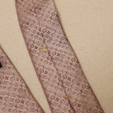 Louis Vuitton Monogram Pink Diamond Silk Tie