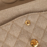 Rare Chanel 1994 Linen Medium Classic Flap
