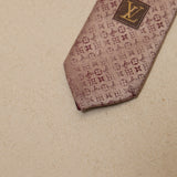 Louis Vuitton Monogram Pink Diamond Silk Tie