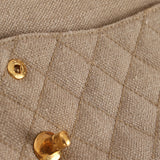 Rare Chanel 1994 Linen Medium Classic Flap
