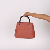 Gucci Calfskin Bamboo Shopper Mini Tote with Strap