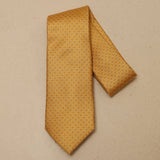 Fendi Yellow Micro Logo Silk Tie