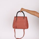 Gucci Calfskin Bamboo Shopper Mini Tote with Strap