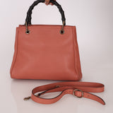 Gucci Calfskin Bamboo Shopper Mini Tote with Strap