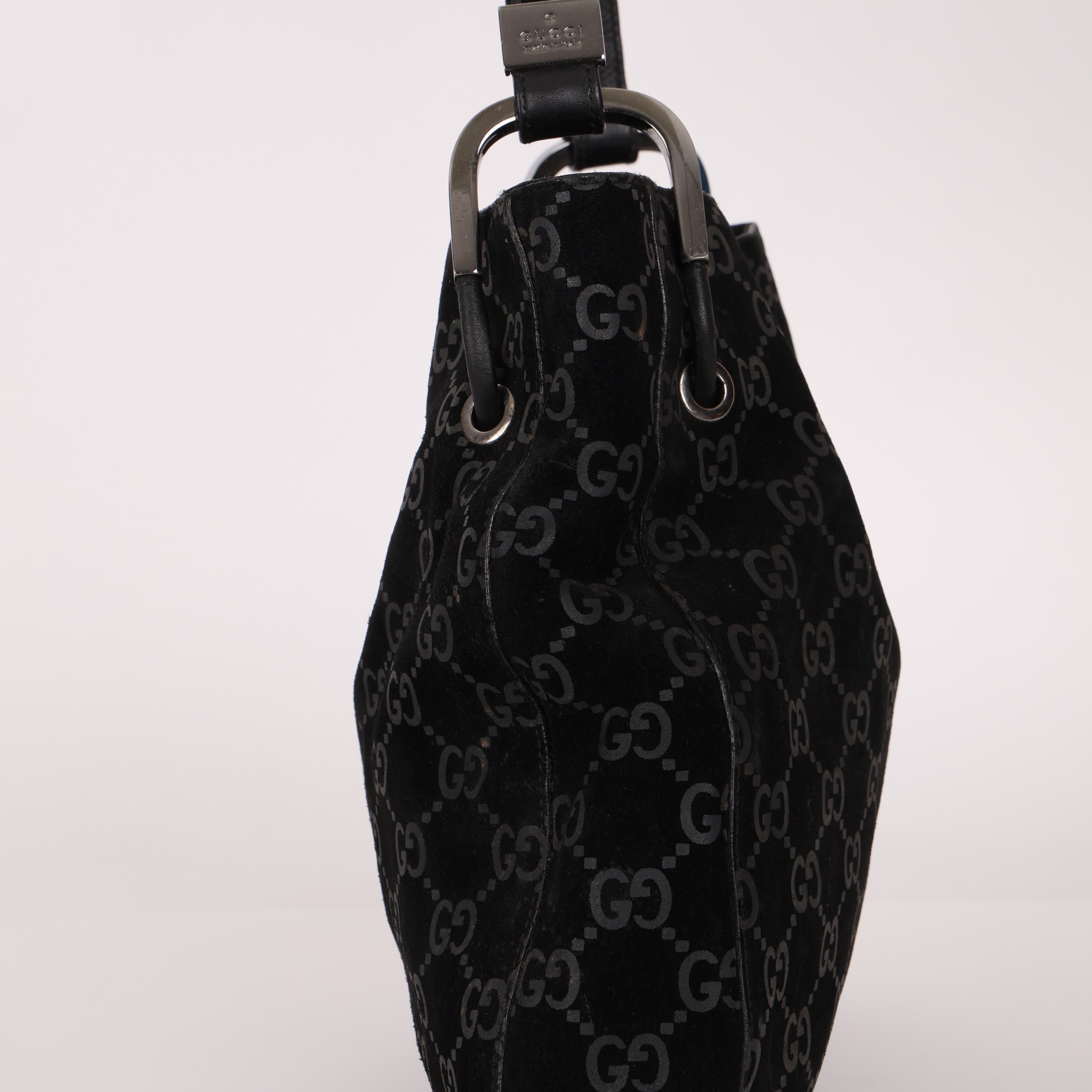 Gucci GG Suede Bucket Bag