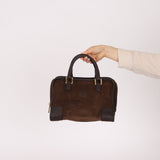 Loewe Brown Suede Amazona Bag