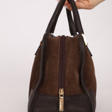Loewe Brown Suede Amazona Bag