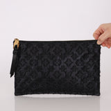 Louis Vuitton Jacquard Monogram Lurex Zip Clutch