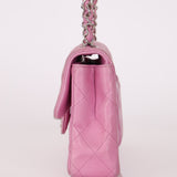 Chanel 2011 Pink Lambskin East West Flap Bag