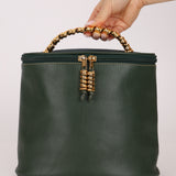 Loewe Emerald Green Velazquez Top Handle Bag