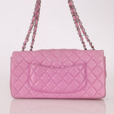 Chanel 2011 Pink Lambskin East West Flap Bag