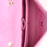 Chanel 2011 Pink Lambskin East West Flap Bag