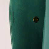 Rare Chanel 1997 Turquoise Caviar Kelly Bag 24K GP