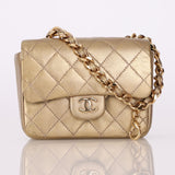 Chanel 1997 Metallic Micro Classic Flap