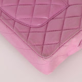 Chanel 2011 Pink Lambskin East West Flap Bag