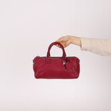 Loewe Raspberry Leather Amazona Bowler 25