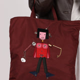 Prada 'Juliette' Robot Embellished Velo North South Tote