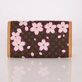 Limited Edition Louis Vuitton x Takashi Murakami Cherry Blossom Wallet w Chain