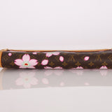 Limited Edition Louis Vuitton x Takashi Murakami Cherry Blossom Wallet w Chain