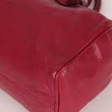 Loewe Raspberry Leather Amazona Bowler 25