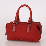 Gucci Monogram Mini Red Boston Bag