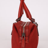 Gucci Monogram Mini Red Boston Bag