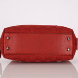 Gucci Monogram Mini Red Boston Bag