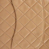 Chanel 1994 Taupe Lambskin Medium Double Flap 24K GP