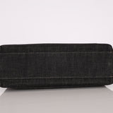 Rare Chanel 1994 Black Denim Small Kelly Top Handle