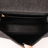 Rare Chanel 1994 Black Denim Small Kelly Top Handle