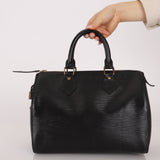 Louis Vuitton Black Epi Speedy Bag